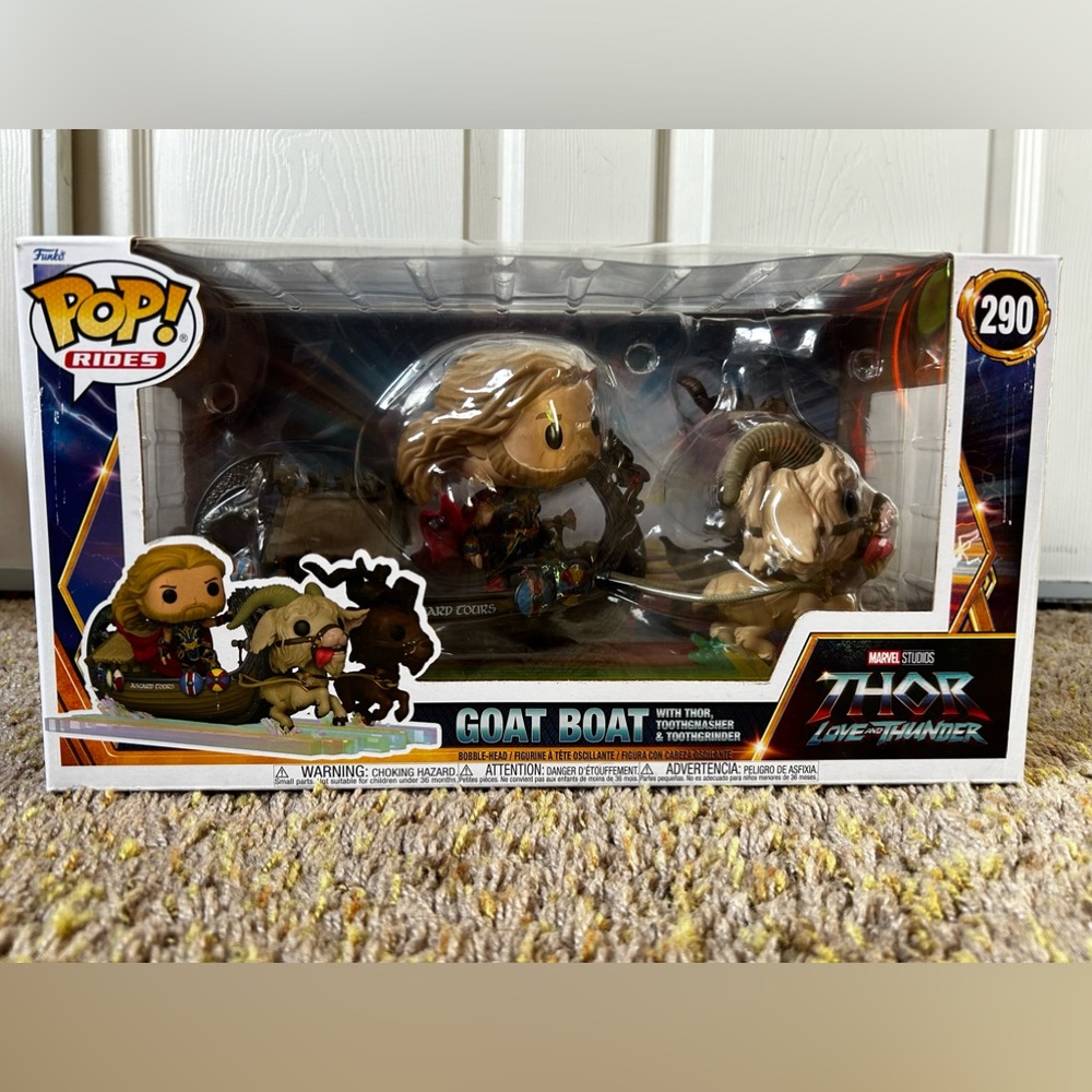 Funko Pop! Ride Super Deluxe: Marvel's Thor: Love and Thunder - The Goat Boat